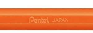 pentel mattehop boligrafo de bola punta 1mm trazo 0.5mm tinta de gel opaca fabricado con 55% de materiales reciclados color naranja
