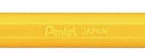 pentel mattehop boligrafo de bola punta 1mm trazo 0.5mm tinta de gel opaca fabricado con 55% de materiales reciclados color amarillo