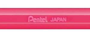 pentel mattehop boligrafo de bola punta 1mm trazo 0.5mm tinta de gel opaca fabricado con 55% de materiales reciclados color rosa
