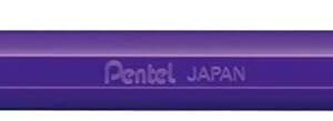 pentel mattehop boligrafo de bola punta 1mm trazo 0.5mm tinta de gel opaca fabricado con 55% de materiales reciclados color violeta