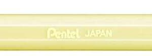 pentel hybrid milky boligrafo de bola punta fina 0.8mm trazo 0.4mm tinta de gel opaca color amarillo pastel
