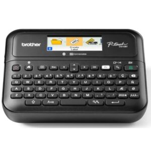 brother p touch d610bt rotuladora electronica pantalla lcd a color ancho max. de cinta 24mm bluetooth, usb color negro