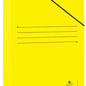 mariola carpeta de carton plastificado folio 500gr/m2 medidas 34x25cm cierre con goma elastica color amarillo