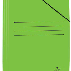 mariola carpeta de carton plastificado folio 500gr/m2 medidas 34x25cm cierre con goma elastica color verde