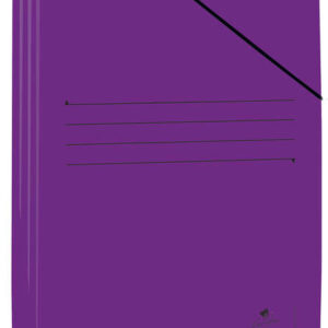 mariola carpeta de carton plastificado folio 500gr/m2 medidas 34x25cm cierre con goma elastica color violeta