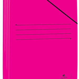 mariola carpeta de carton plastificado folio 500gr/m2 medidas 34x25cm cierre con goma elastica color fucsia