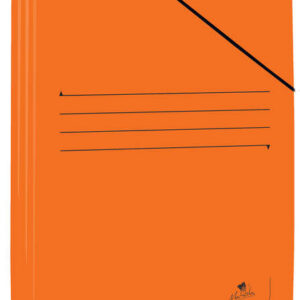 mariola carpeta de carton plastificado folio 500gr/m2 medidas 34x25cm cierre con goma elastica color naranja