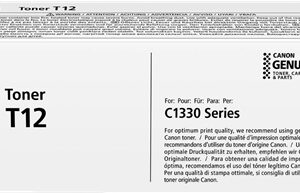 canon t12 amarillo cartucho de toner original 5095c006
