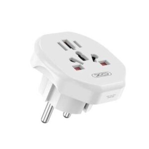 xo enchufe de pared universal proteccion infantil 250v 10amp 2500w 58.2x55.6x49.4mm color blanco