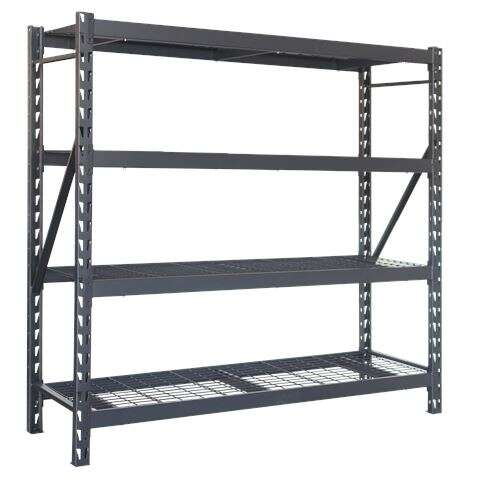 blim estanteria metalica ajustable dimensiones 195x183x61mm soporte 700kg por balda facil montaje recubrimiento polvo negro color negro