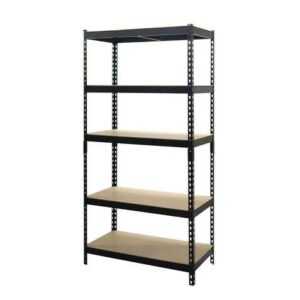 blim estanteria metalica ajustable 183x90x45mm soporte 175kg por balda facil montaje recubrimiento polvo negro color negro