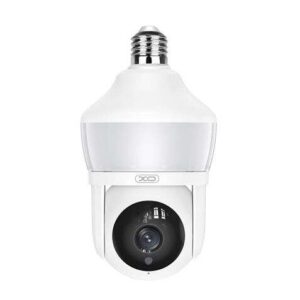 xo camara de seguridad wifi 3mpx deteccion de movimiento 0 12m vision nocturna intercomunicador bidireccional grabacion en bucle rotacion 355º soporta microsd 128gb color blanco