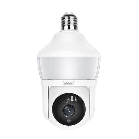 xo camara de seguridad wifi 3mpx deteccion de movimiento 0 12m vision nocturna intercomunicador bidireccional grabacion en bucle rotacion 355º soporta microsd 128gb color blanco