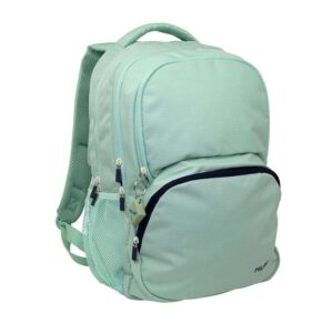 milan serie 1918 mochila escolar 25l 3 bolsillos delanteros + 2 bolsillos laterales asas regulables y acolchadas tamaño 46,5x30x17cm color verde