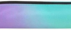 milan sunset estuche portatodo mini redondo tejido resistente a las roturas y rasgaduras medidas 20,5x4,5x5cm color turquesa