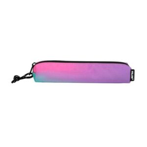 milan sunset estuche portatodo mini redondo tejido resistente a las roturas y rasgaduras medidas 20,5x4,5x5cm color rosa