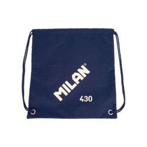 milan serie 1918 bolsa/mochila de tiras grande tejido 'ripstop' ligero y resistente medidas 34x42x0.7cm color azul oscuro