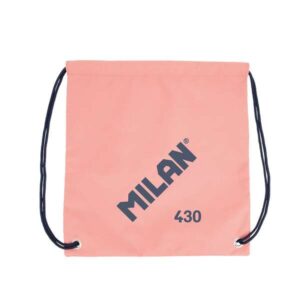milan serie 1918 bolsa/mochila de tiras grande tejido 'ripstop' ligero y resistente medidas 34x42x0.7cm color rosa