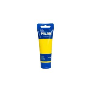 milan tubo de pintura acrilica 75ml pigmentos de alta calidad mezclable color amarillo