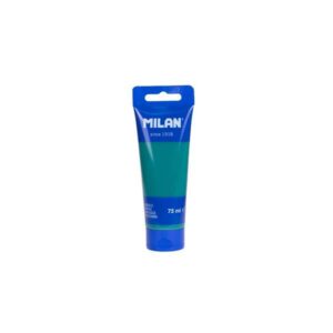 milan tubo de pintura acrilica 75ml pigmentos de alta calidad mezclable color verde oscuro