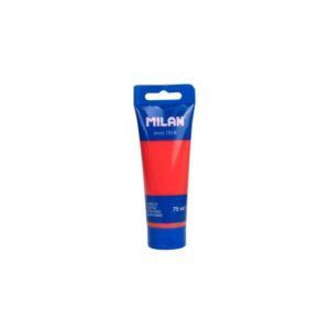 milan tubo de pintura acrilica 75ml pigmentos de alta calidad mezclable color rojo sandia