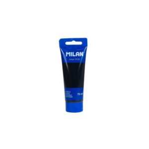 milan tubo de pintura acrilica 75ml pigmentos de alta calidad mezclable color negro