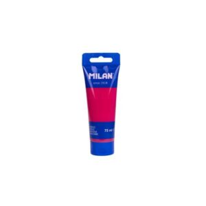 milan tubo de pintura acrilica 75ml pigmentos de alta calidad mezclable color rosa hibisco