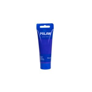milan tubo de pintura acrilica 75ml pigmentos de alta calidad mezclable color azul marino