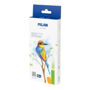 milan art pack de 12 pasteles blandos colores intensos y brillantes resistentes a la luz mezclables colores surtidos