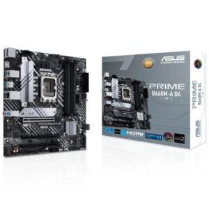 asus prime b660m a d4 csm placa base intel 1700 4x ddr4 hdmi, m.2, pcie4.0, 4x sata iii, usb 3.2, atx