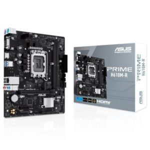 asus prime h610m r si placa base intel1700 2x ddr5 hdmi, m.2, pcie4.0, 4x sata iii, usb 3.2, microatx