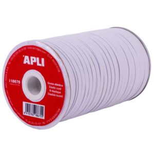 apli bobina de cuerda elastica plana 5mmx100m facil de cortar y atar ideal para manualidades