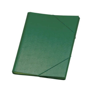 dohe carpeta clasificadora 12 departamentos formato folio carton plastificado cierre con gomas color verde