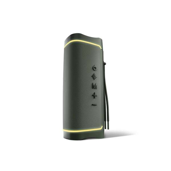 energy sistem yume eco altavoz 15w resistente al agua ipx6 tws bluetooth 5.3 mp3 microsd color verde