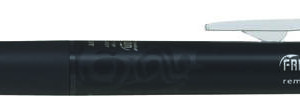 pilot frixion point clicker 0.5 boligrafo retractil de tinta termosensible borrable punta fina 0.5mm trazo 0.25mm grip de agarre color negro