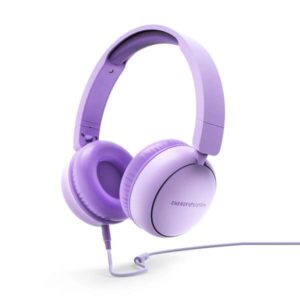 energy sistem auriculares con cable plastico 100% reciclado cable extraible microfono asistente de voz color violeta