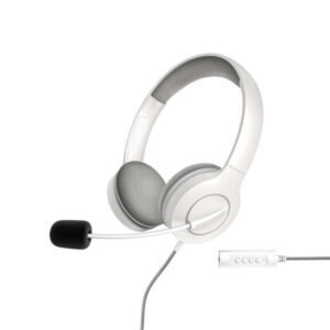 energy sistem auriculares office 3 usb y 3.5mm plug control de volumen y silencio brazo retractil microfono color blanco