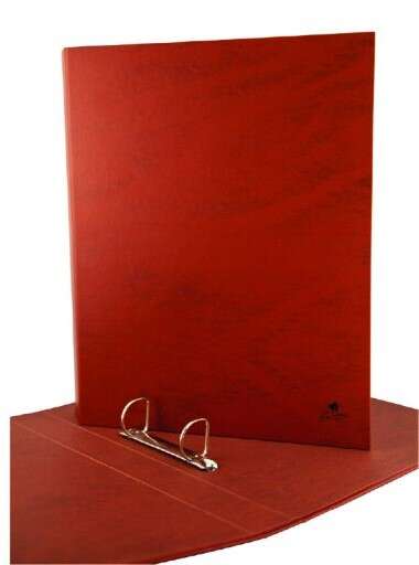 mariola carpeta de 2 anillas carton forrado papel plastificado cuero tamaño cuarto natural anillas mixtas 40mm medidas 24x21x5.5cm color marron