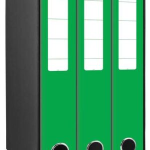 mariola box modulo de 3 archivadores con rado 2 anillas 40mm tamaño 35x26x17cm carton forrado color verde