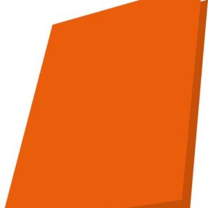 mariola pack de 50 subcarpetas de cartulina 180gr formato folio ranura para fastener color naranja
