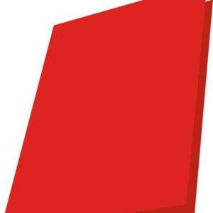 mariola pack de 50 subcarpetas de cartulina 180gr formato folio ranura para fastener color rojo