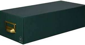 mariola fichero carton forrado en geltex nº2 para 1000 fichas medidas 155x100x350mm resistente y duradero color verde