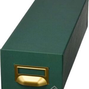 mariola fichero carton forrado en geltex nº3 para 1000 fichas medidas 180x125x350mm resistente y duradero color verde