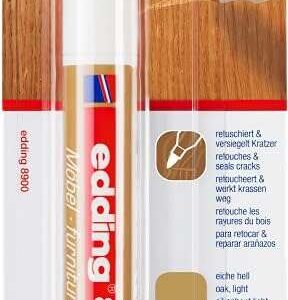 edding 8900 rotulador permanente para muebles punta redonda 1.5 2mm resistente a la luz secado rapido color roble claro