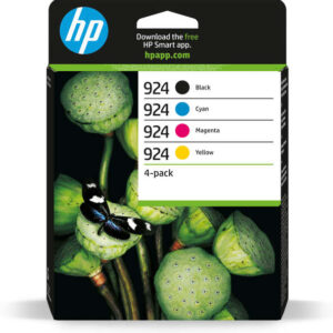 hp 924 pack de 4 cartuchos de tinta originales 6c3z1ne