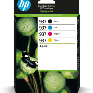hp 937 pack de 4 cartuchos de tinta originales 6c400ne