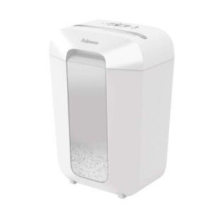 fellowes lx70 destructora de papel manual corte en particulas p 4 destruye hasta 11 hojas bloqueo de seguridad capacidad de la papelera de 18l color blanco