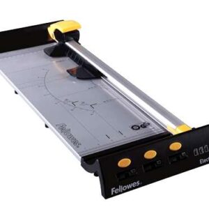 fellowes electron a3 cizalla de corte para soportes hasta a3 capacidad de corte 10 hojas mecanismo de corte seguro base metalica con guias grabadas posicion de bloqueo del cabezal de corte
