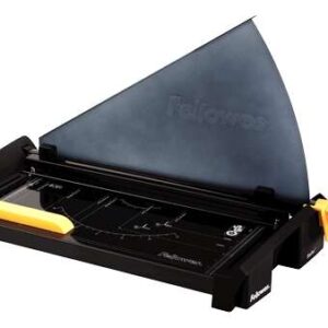 fellowes stellar a3 guillotina con capacidad de corte de hasta 20 hojas cuchilla de acero inoxidable largura de corte de 460mm barra compresora color negro