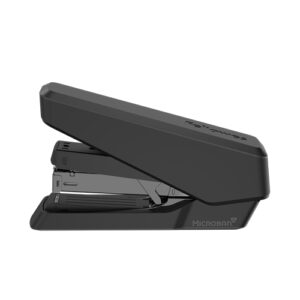 fellowes grapadora de carga completa para 40 hojas proteccion antibacteriana microban diseño duradero y libre de atascos opcion de clavado a tableros de anuncios visor de grapas